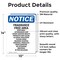 Signmission Fragrance Free Area Perfumes, 10 in W x Rectangle, Vinyl Decal OS-2PACK-NS-D-1014-V-12905 - alternate 3